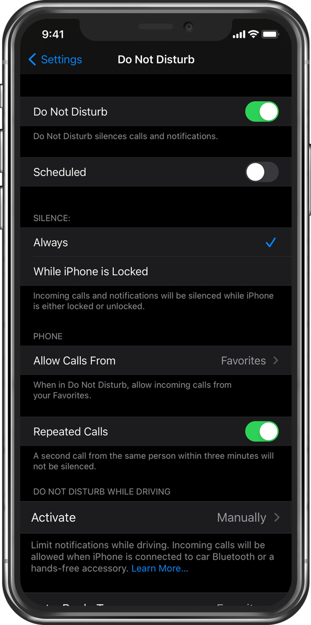 how to turn off push notifications iphone xr